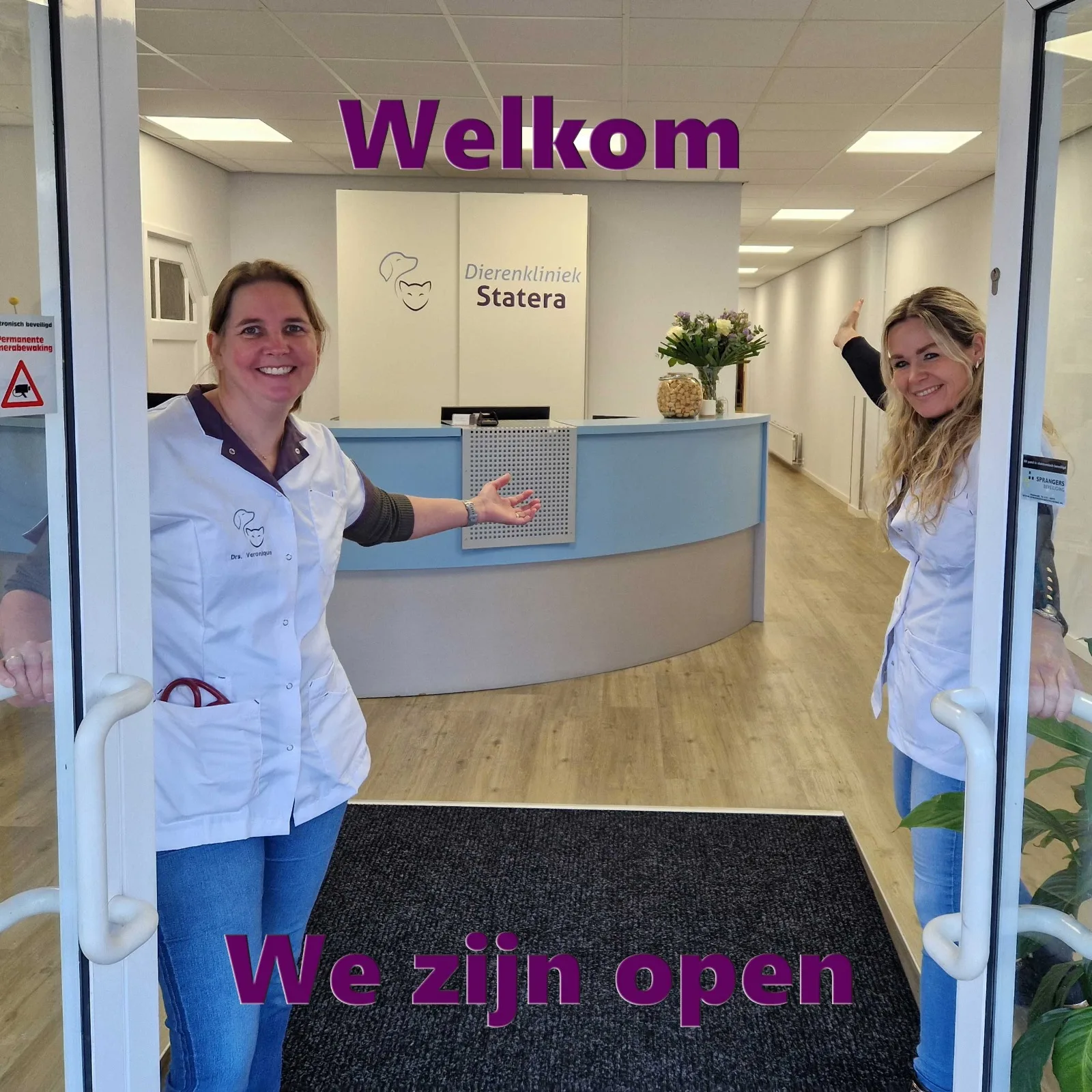 Welkom, we zijn open